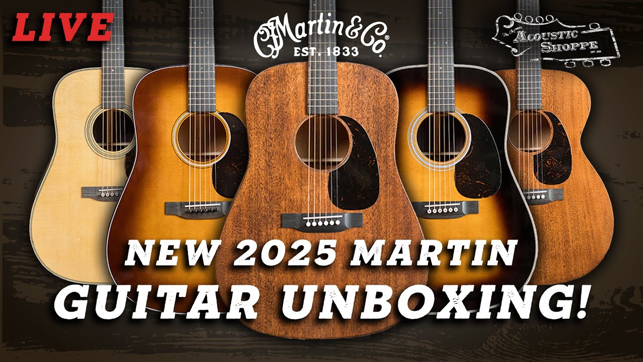 What's Behind the NEW 2025 Martin Guitars? | Live unboxing! 1-13-25
