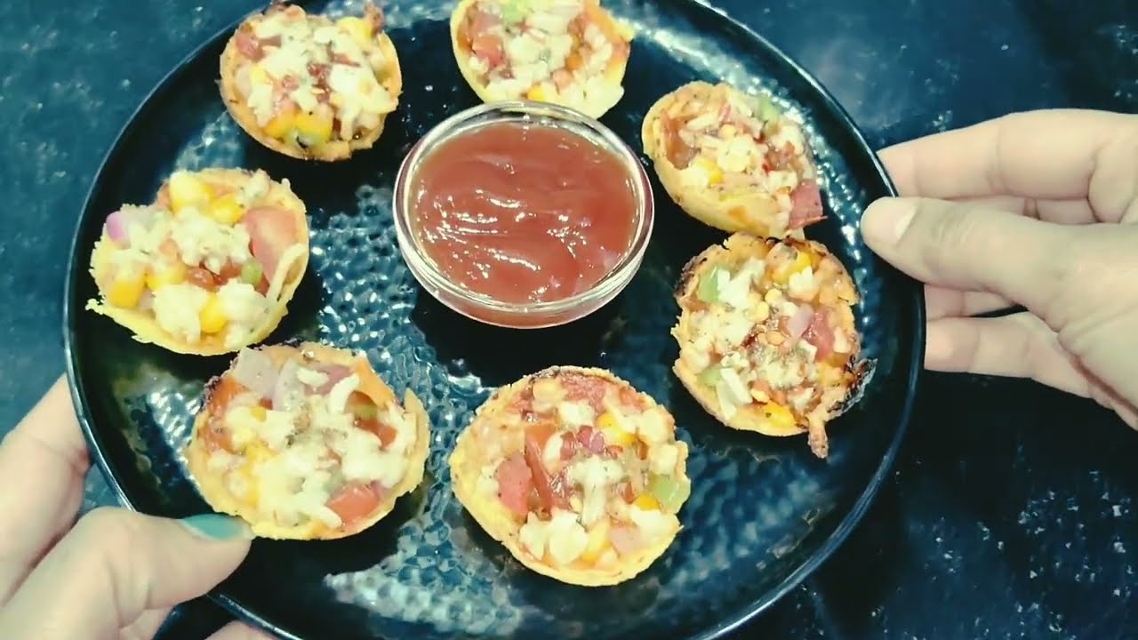 Healthy chana dal pizza cups,,,😋