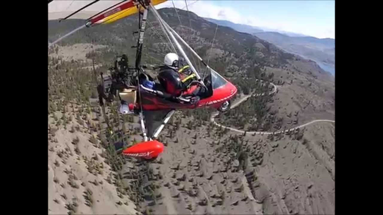 91. Trike Flying to Savona During Heavy Turbulence. My worst flight ever, Apr 5, 2015