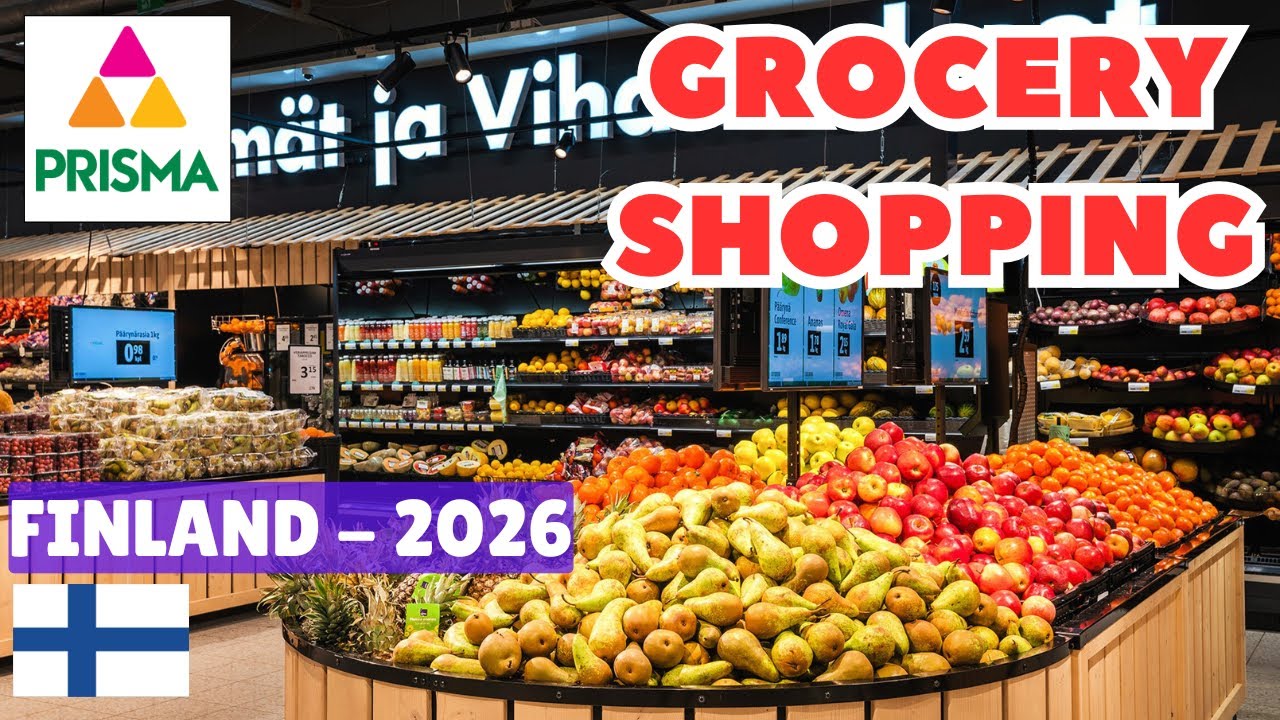 Цены на продукты питания в Финляндии, Prisma Finland Grocery Shopping 🇫🇮 | Цены на продукты питан...