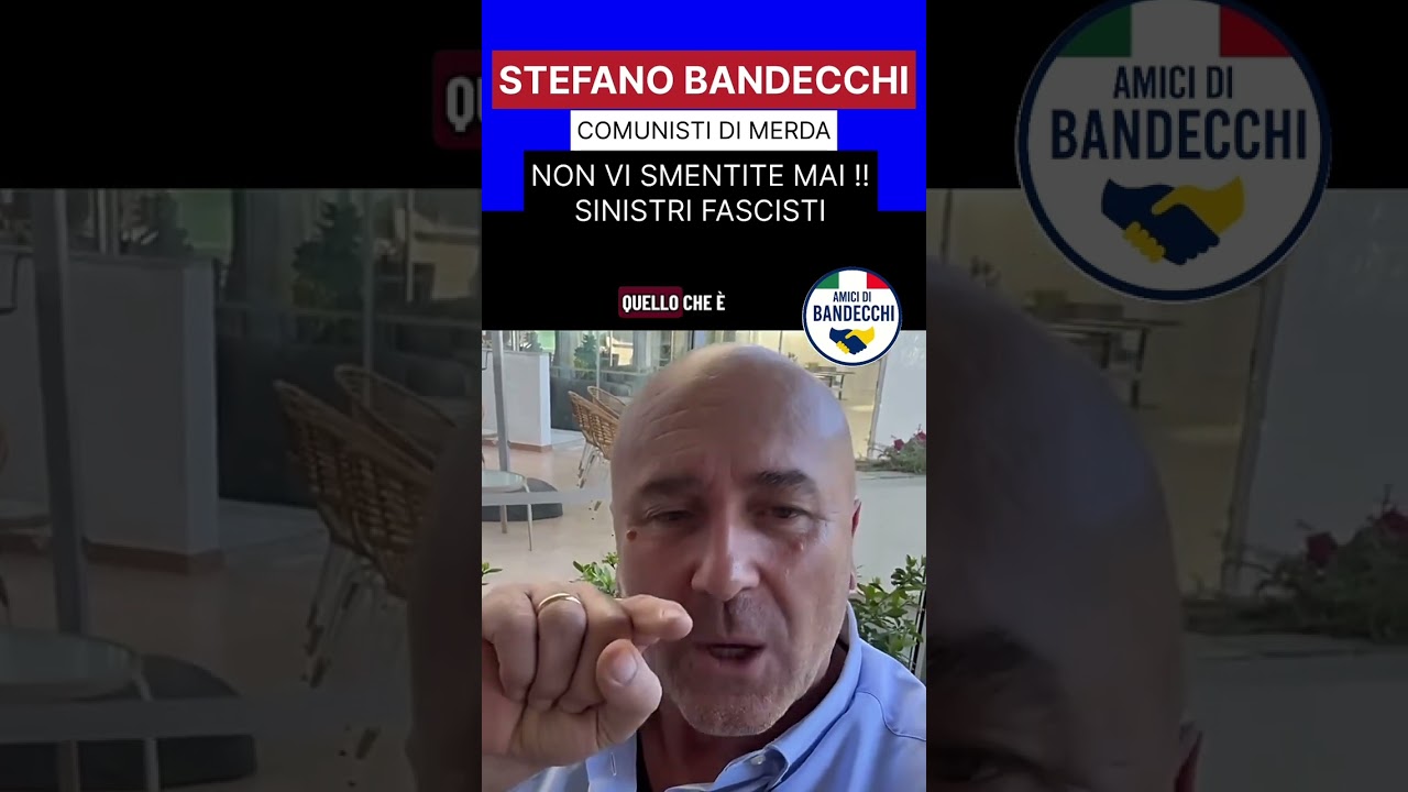 BANDECCHI COMUNISTI DI MERDA NON VI SMENTITE MAI !!SINISTRI FASCISTI #Bandecchi #sinistra #shorts