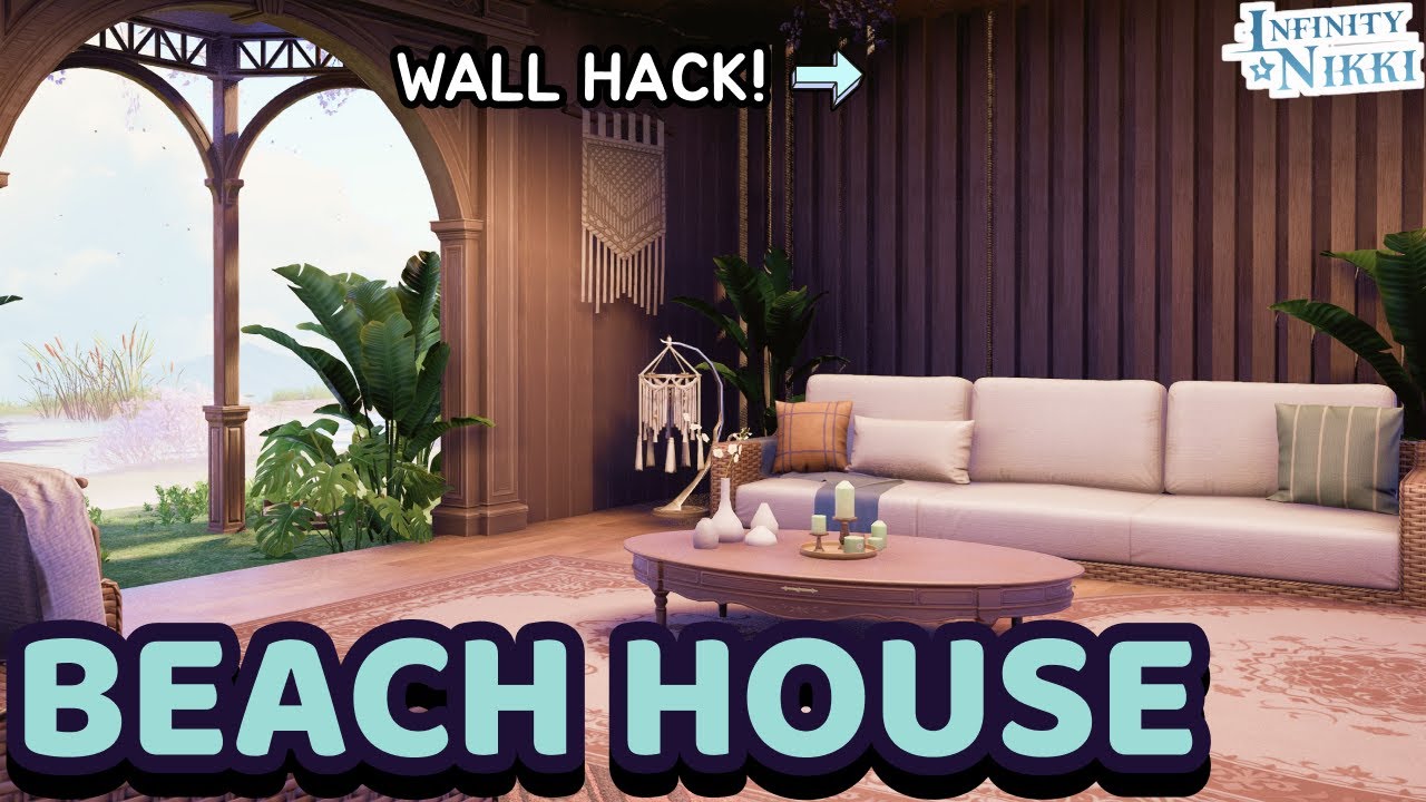 Beach House 🌴 How to make a Tropical Living Room Speed Build in Infinity Nikki