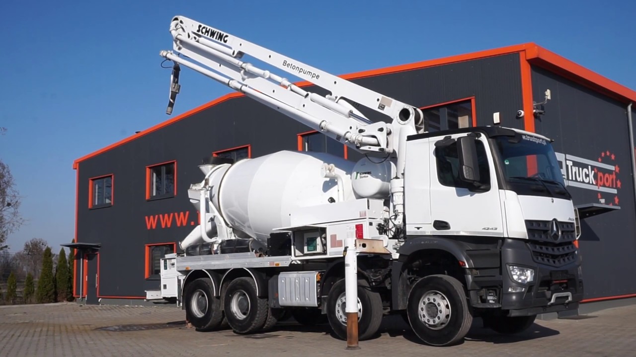 MB AROCS 4243 8x4 EURO6 PUMI SCHWING 26M, 2015.