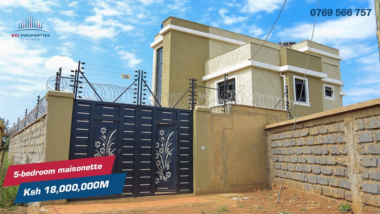 5-bedroom maisonette in Ruiru Eastern bypass going for Ksh 18,000,000M