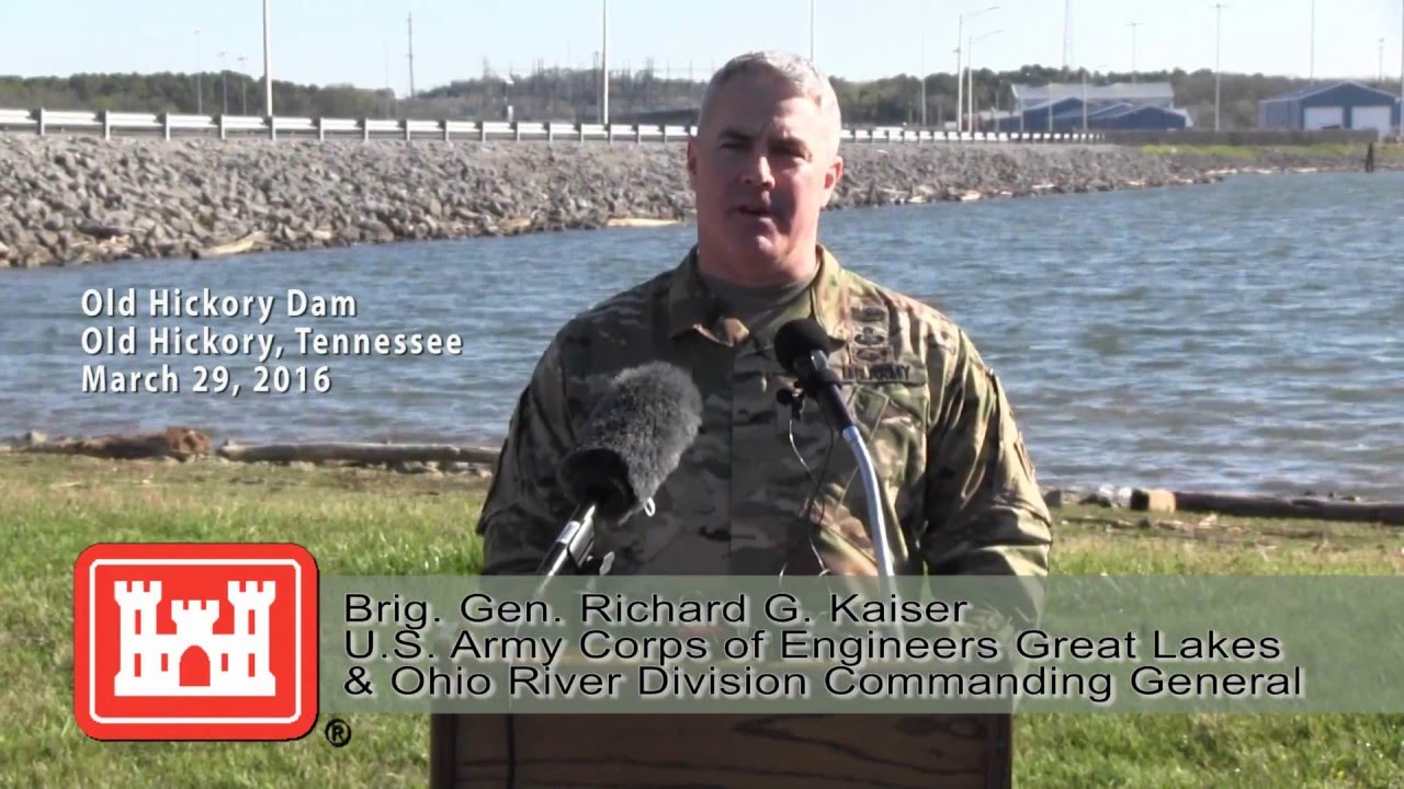 General discusses dam safety at Old Hickory Dam
