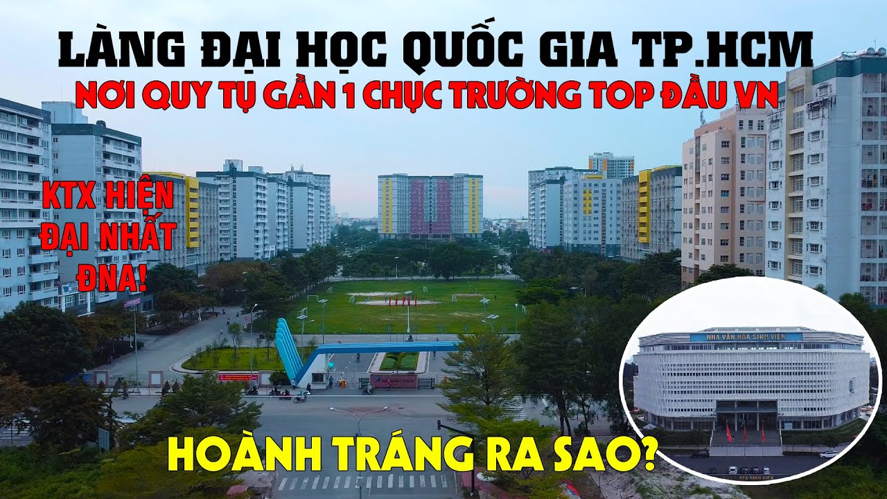 Khám Phá Làng Đại Học Quốc Gia TP.HCM - Lớn Đến Cỡ Nào? Nơi Quy Tụ Gần 1 Chục Trường ĐH Top Đầu VN!