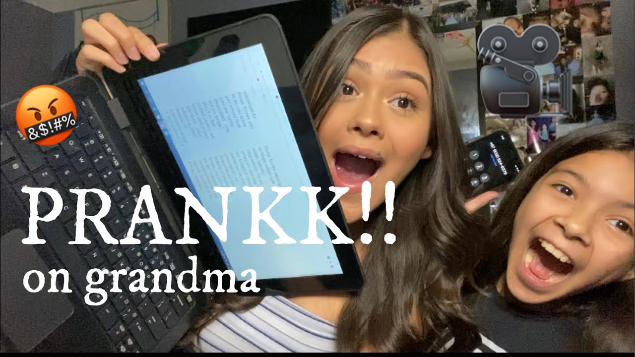 getting deported prank on my grandma! ft. My sister