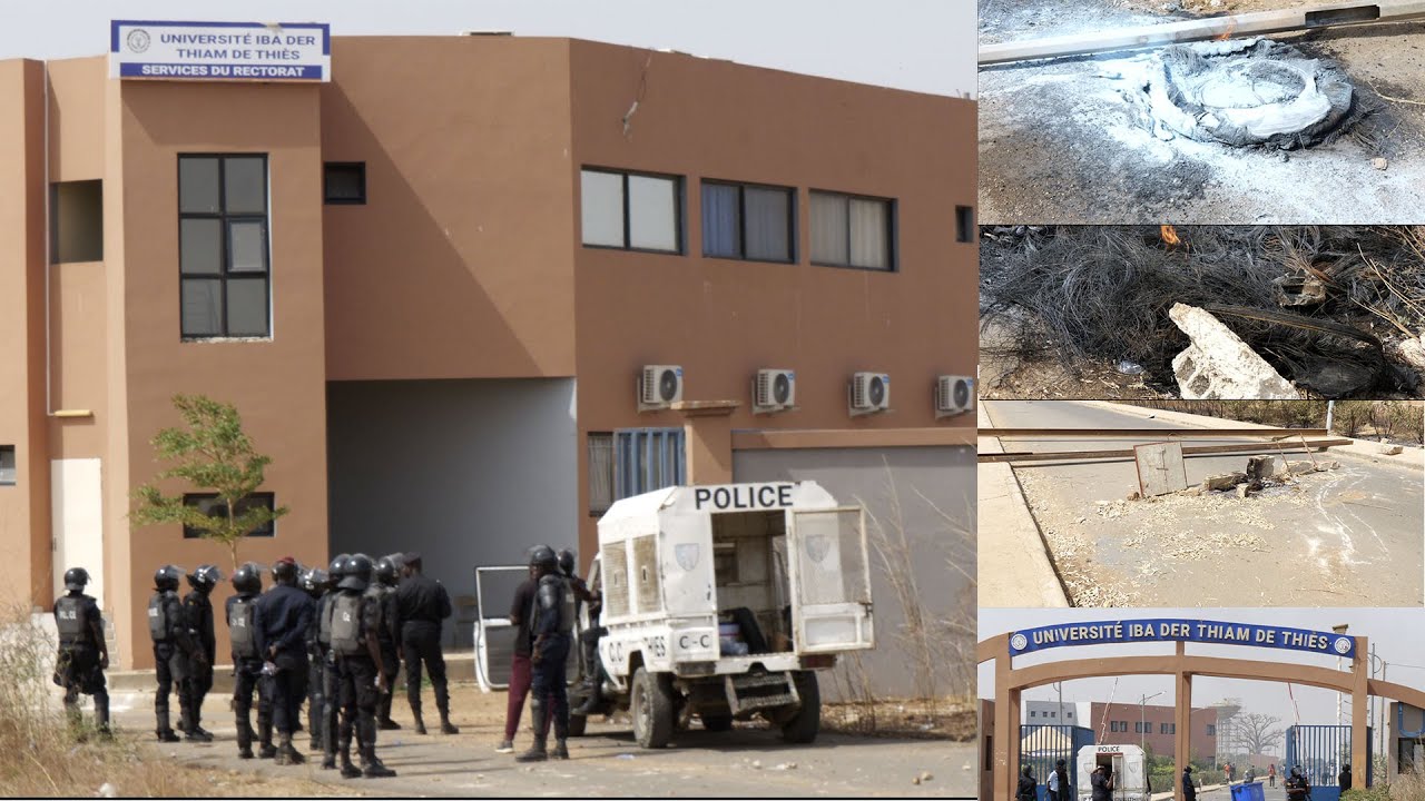 URGENT À THIES : AFFRONTEMENTS ENTRE ÉTUDIANTS ET FORCES DE L' ORDRE À L' UNIVERSITÉ IBA DER THIAM