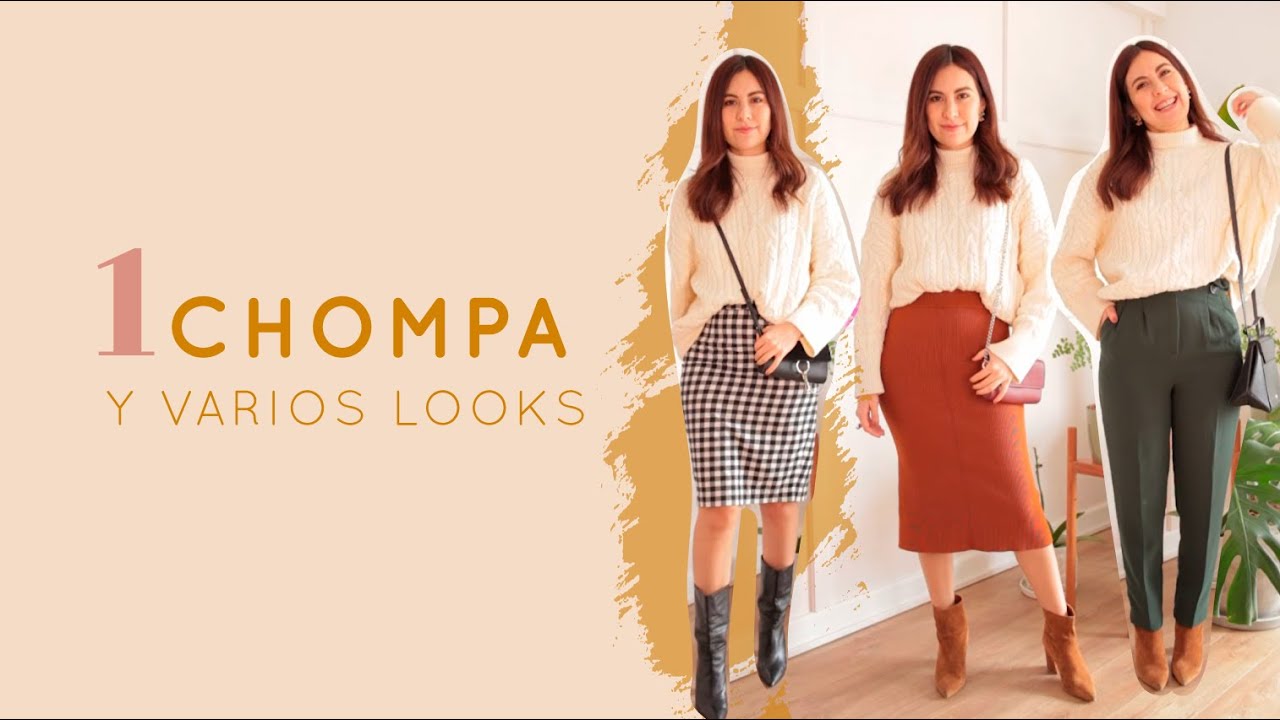 1 chompa y distintos looks 💃