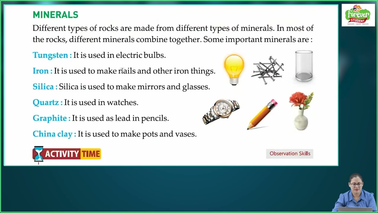 Ch  12 | Forever Student | Science | Class 2 | Rocks and Minerals  | For children