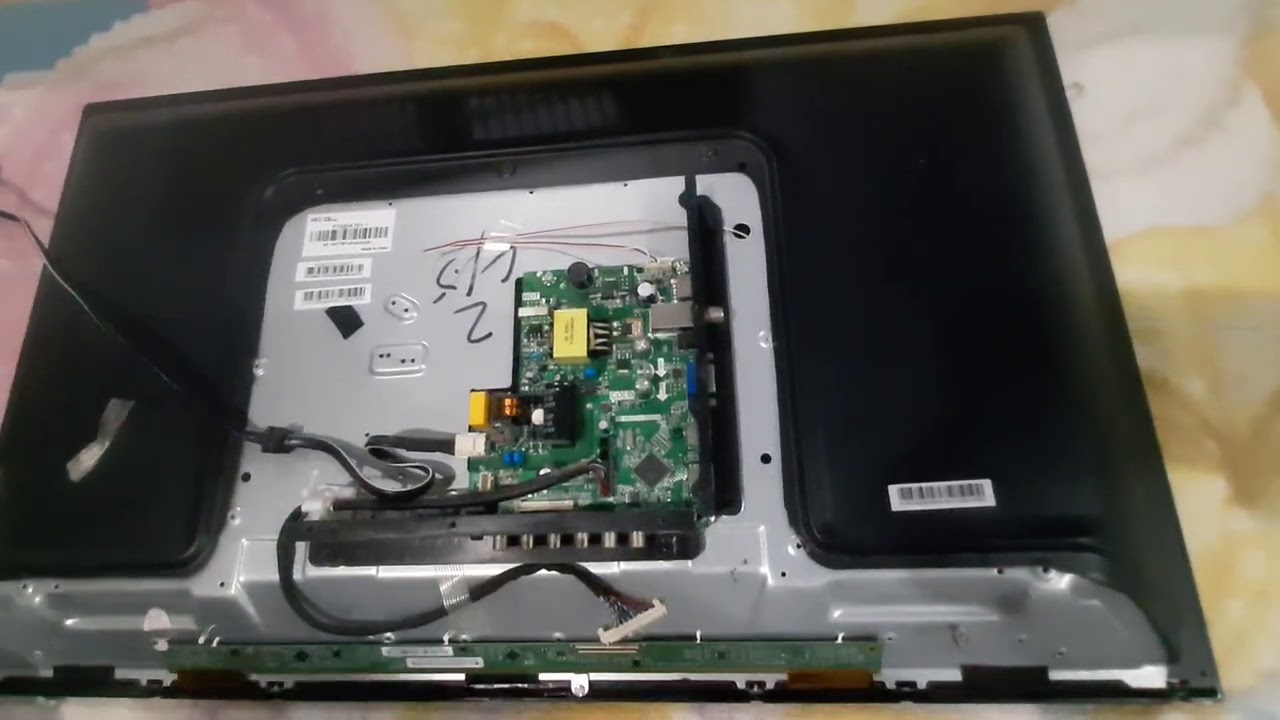 como reparar tv que se escucha pero no se ve ( reparacion de leds )parte 1
