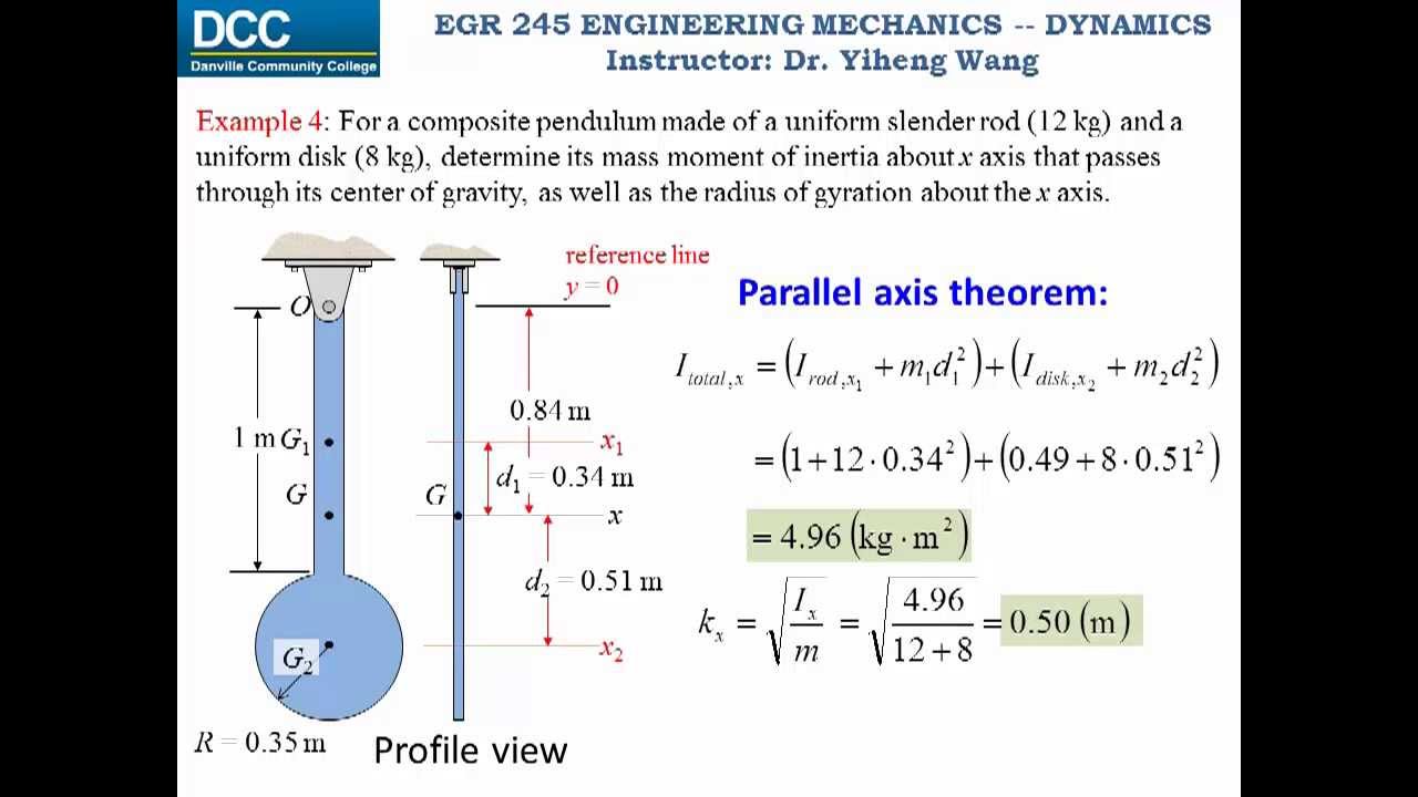 Dynamics Lecture 27: Mass moment of inertia