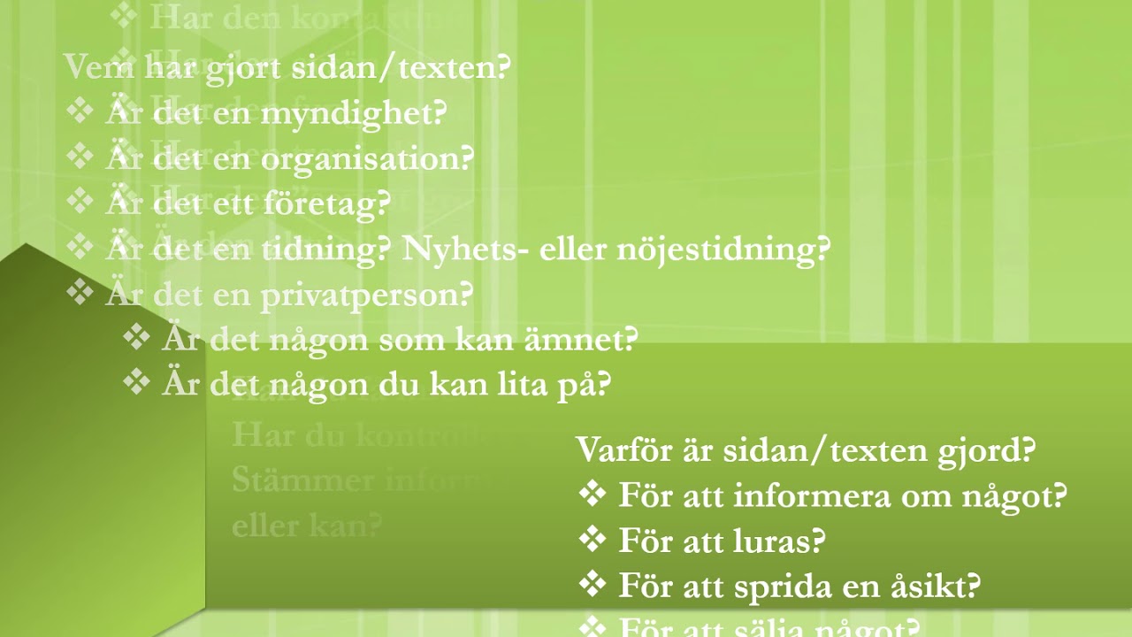 Källor och källkritik