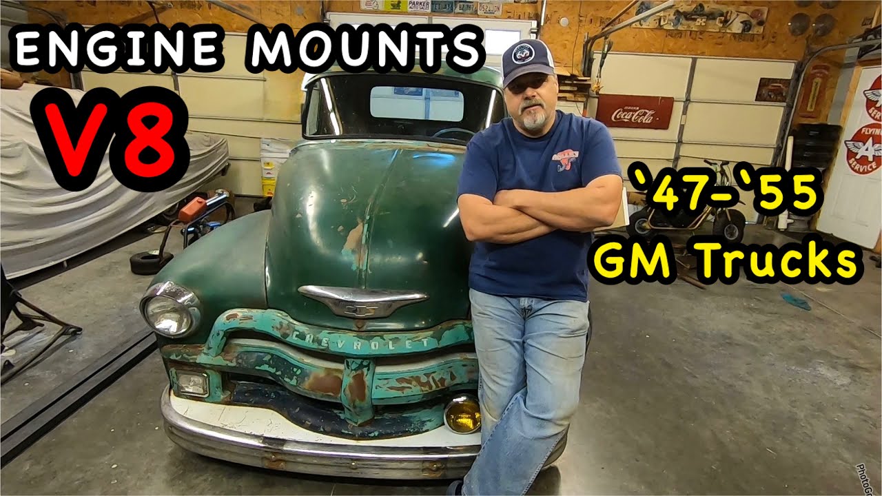 SBC V8 Engine Mounts ‘47-‘55 Chevy Trucks S10 Chassis 