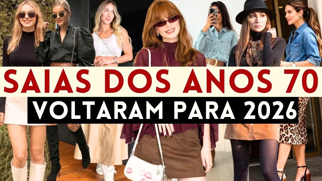 🔴SAIAS DOS ANOS 70 VOLTARAM PARA 2026!  | Maga Moda