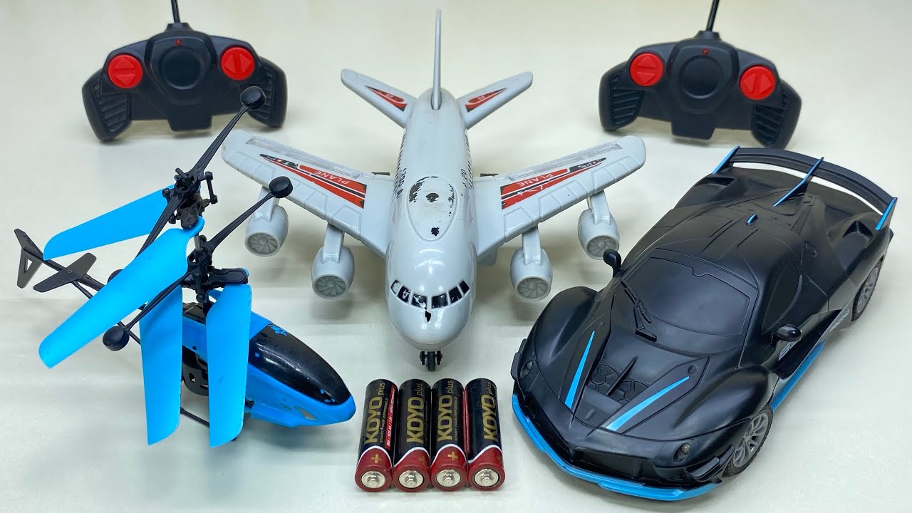 Best RadioControl RC Flying Helicopter with Rechargeable RC Airplane and RC Car Unboxing & Testing 🥰