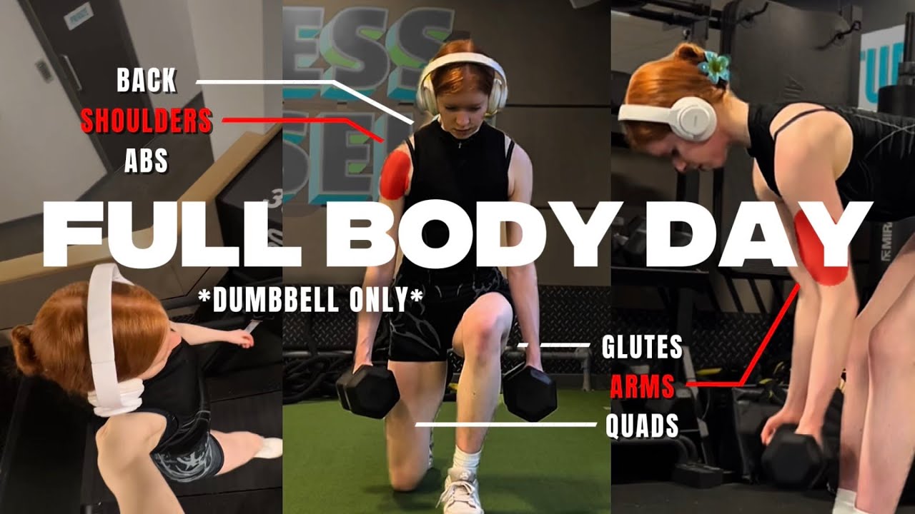How to Target EVERY Muscle with ONLY DUMBBELLS | full body workout, beginner friendly