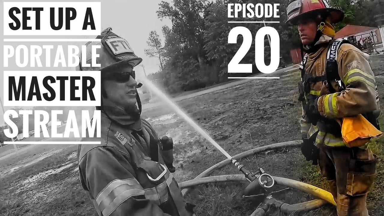 How to Set Up a Portable Master Stream Using a Deluge Gun for Firefighter Training | Episode 20 vlog