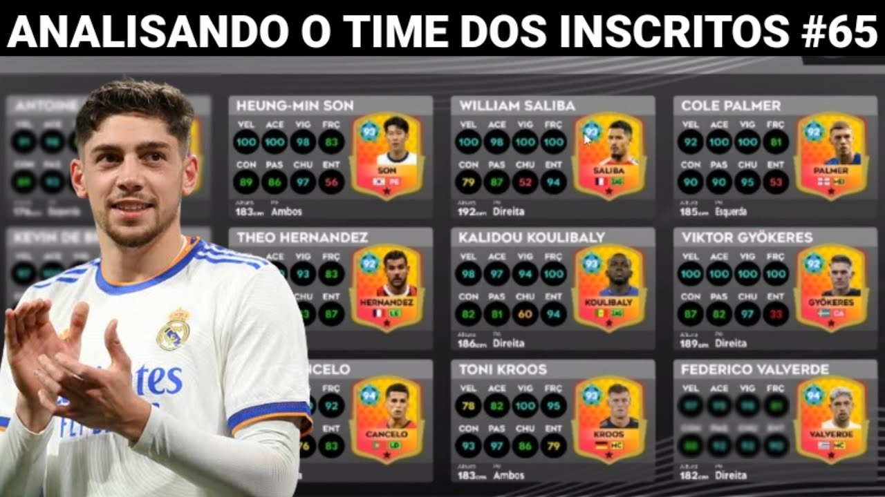 DLS 25 | Analisando o Time dos Inscritos #65 ( Esse Valverde Ficou Surreal 🤯 )