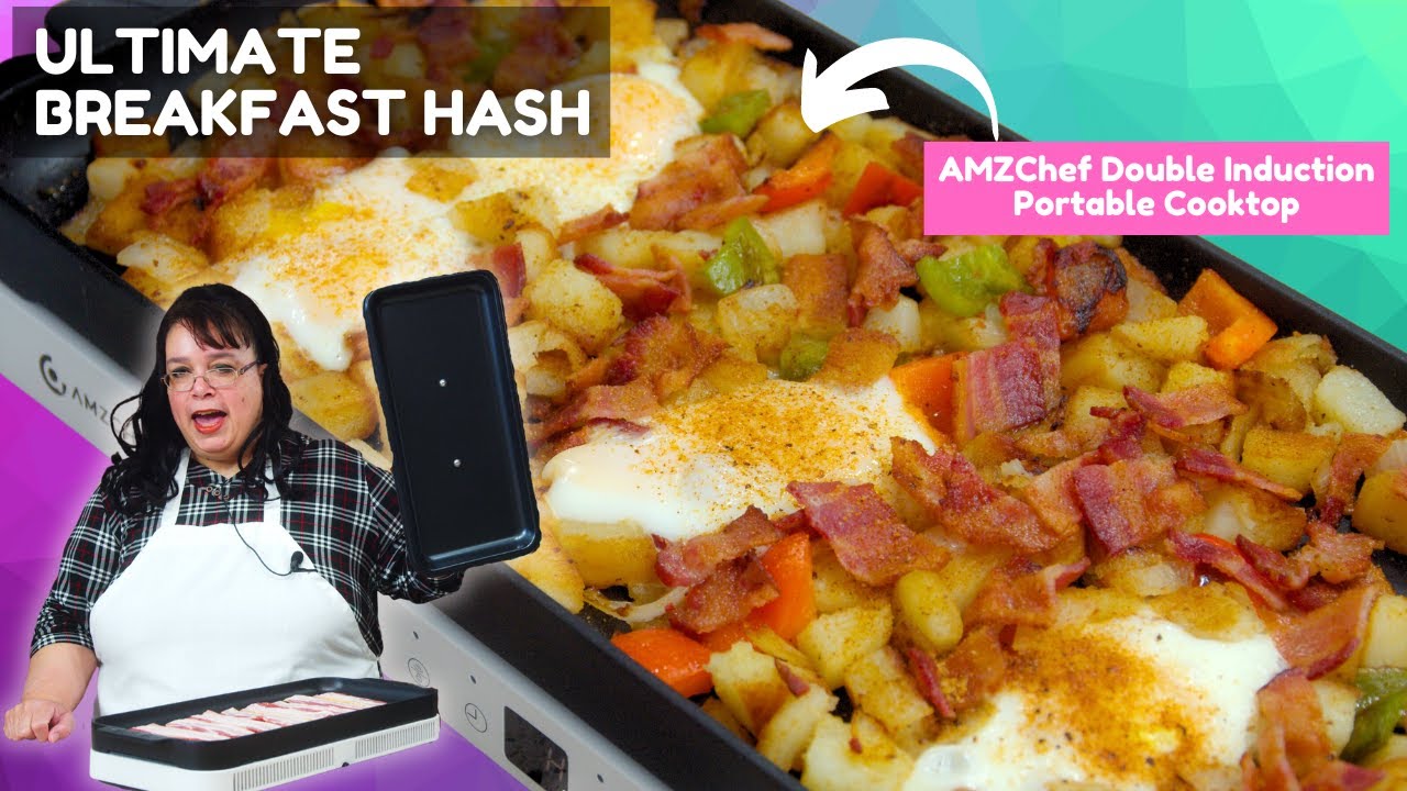 Ultimate Breakfast Hash Recipe! AMZChef Induction Cooktop