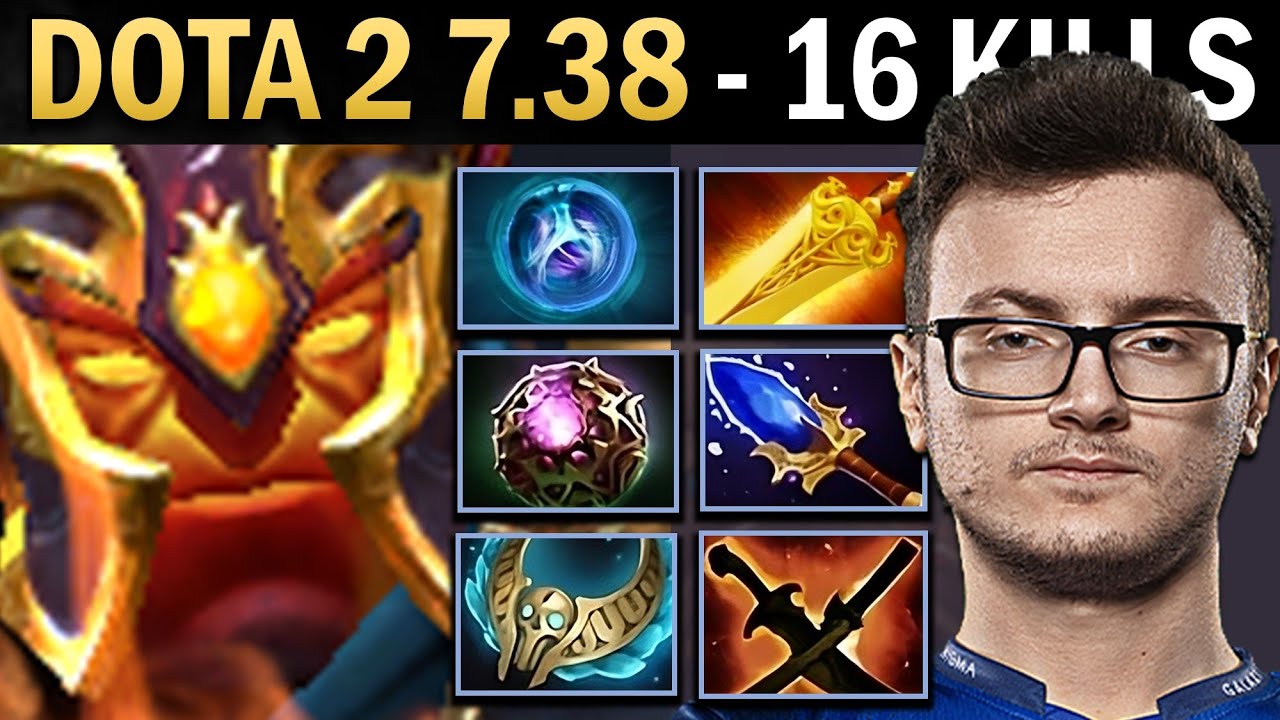 Ember Spirit Gameplay Miracle with 16 Kills and Brooch - Dota 7.38