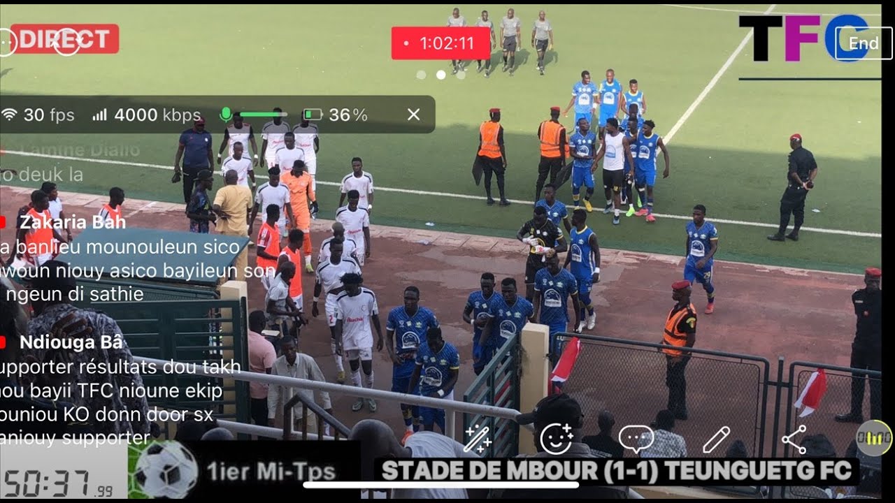 (🛑Live)2MT STADE DE MBOUR 🆚 TEUNGUETG FC stade CAROLINE FAYE FAYE  LIGUE.1 SENEGAL  25.journée