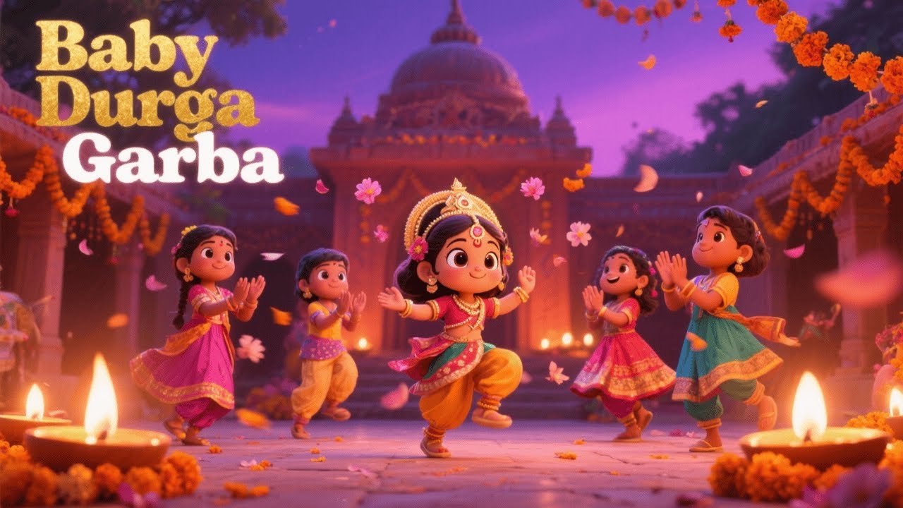 बाल दुर्गा गरबा | बच्चों के लिए नवरात्रि भजन ✨