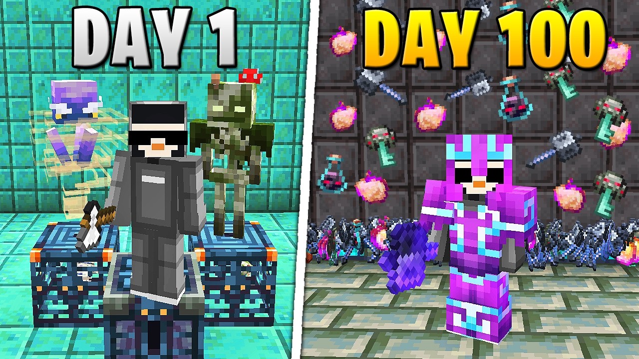 I Survived 100 Days in 1.21 HARDCORE Minecraft&hellip;