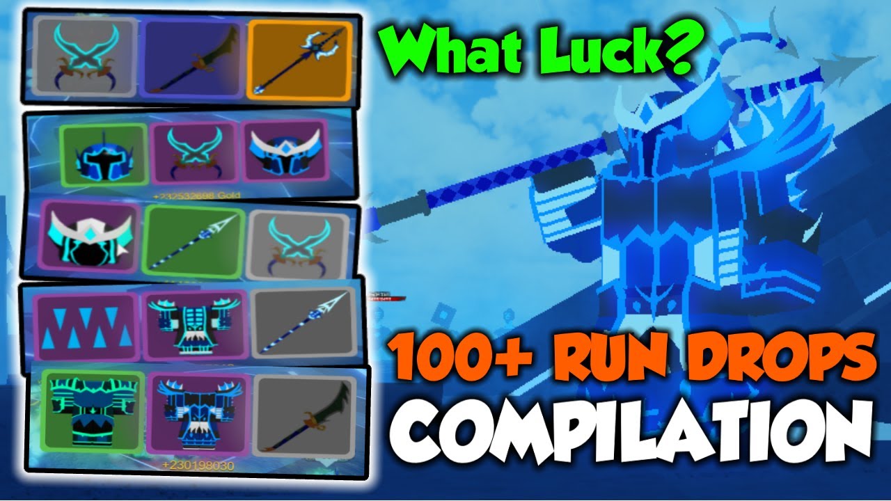 Dungeon Quest *Aquatic Temple* // 100+ Run Drops Compilation // What Luck you possibly get?
