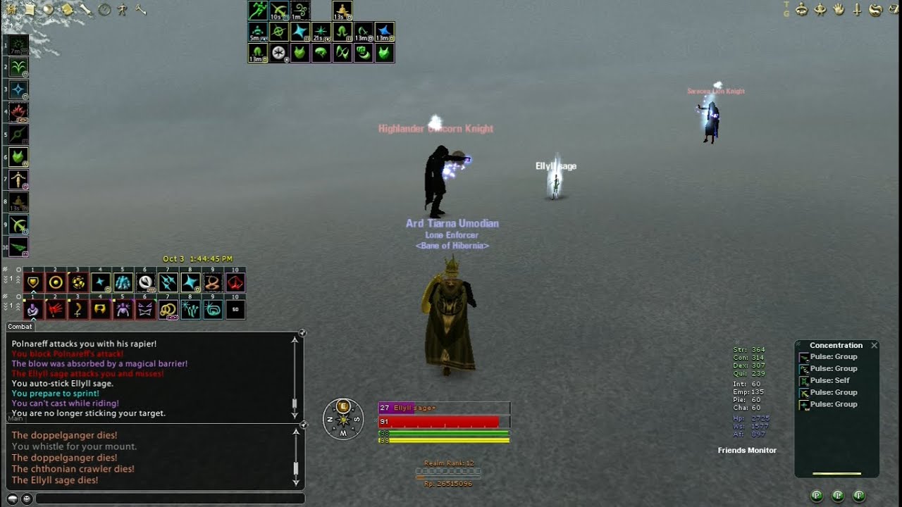 Warden vs 2 Minstrels and Sorc vulture (DAoC 2023 Ywain)