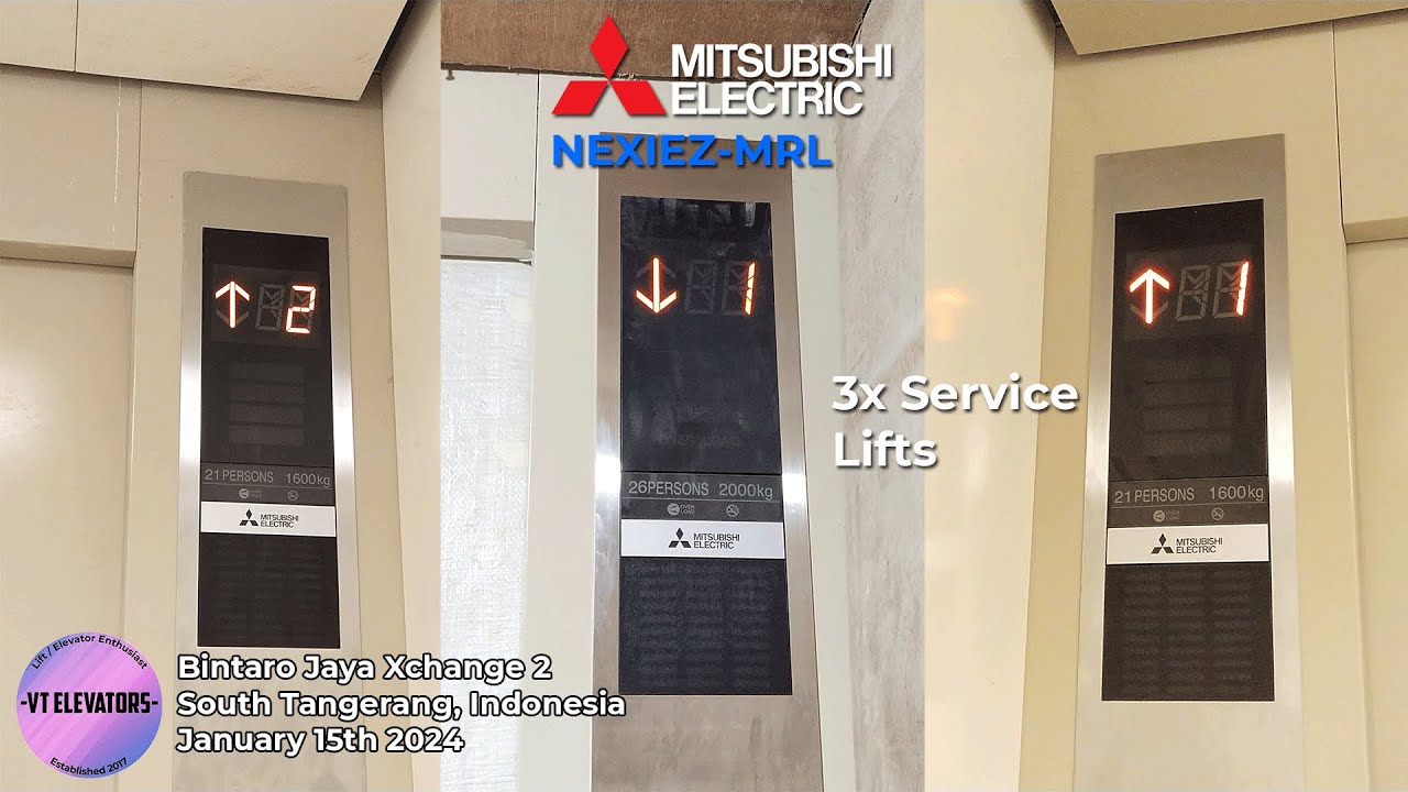 Part 1 | New Mitsubishi MRL Service Lifts - Bintaro Jaya Xchange 2, South Tangerang