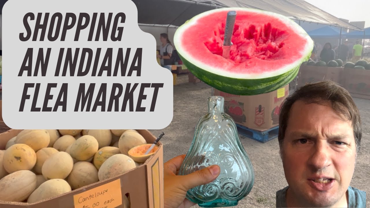 Shopping an Indiana Flea Market on a Wednesday Morning