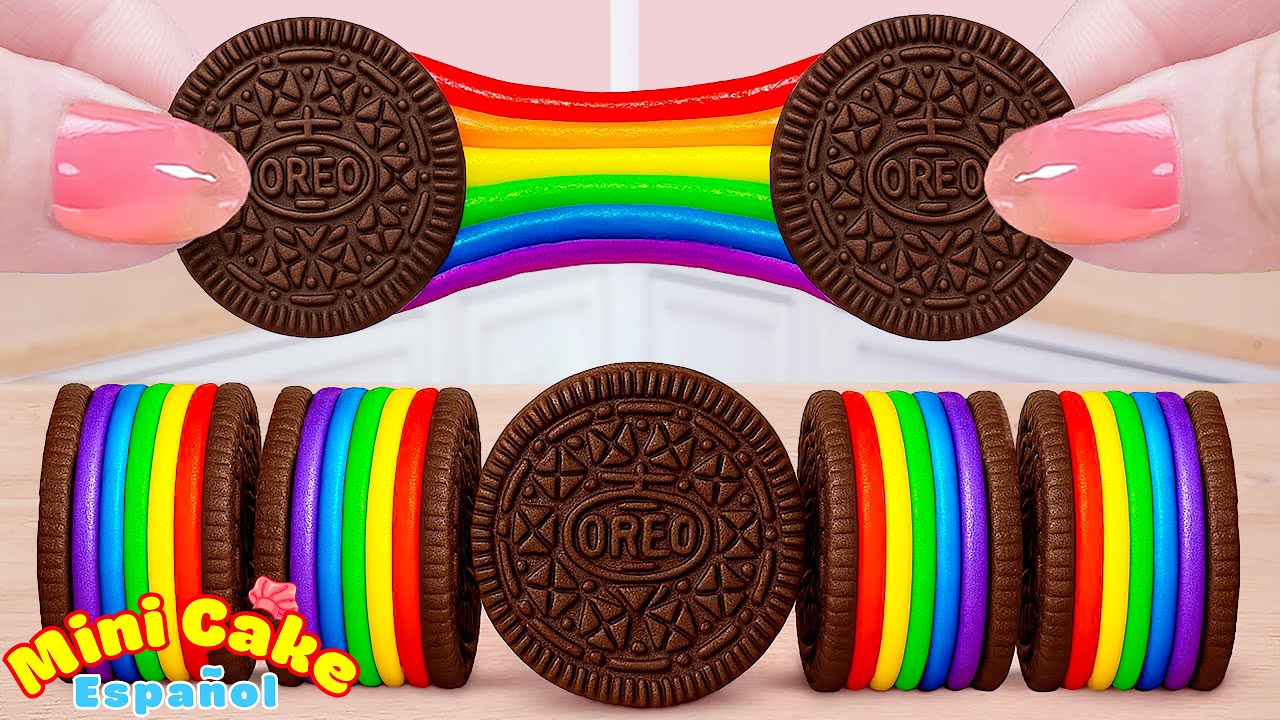 Pastel de Chocolate OREO 🌈 Mejores Ideas de Mini Pastel de Chocolate Arcoíris 🌈 Mini Cakes Español