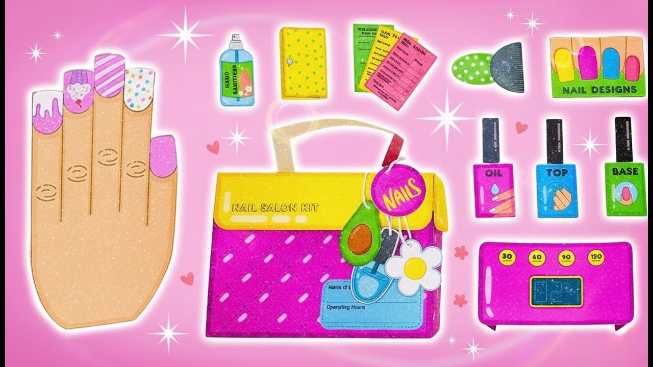 Я сделал мини нейл-салон из бумаги… и получилось круто! 💅✨