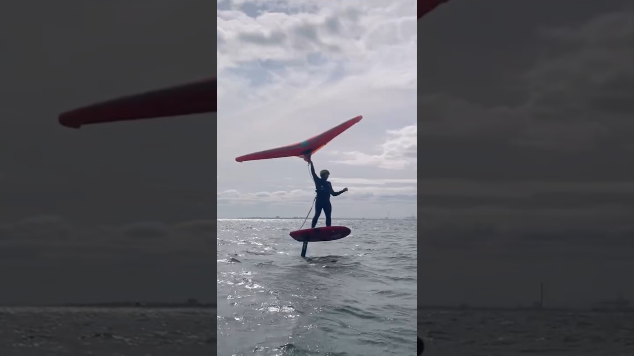Heineken gybe 🔥🔥🌶️🌶️ #foiling #wingfoil #wingfoiling