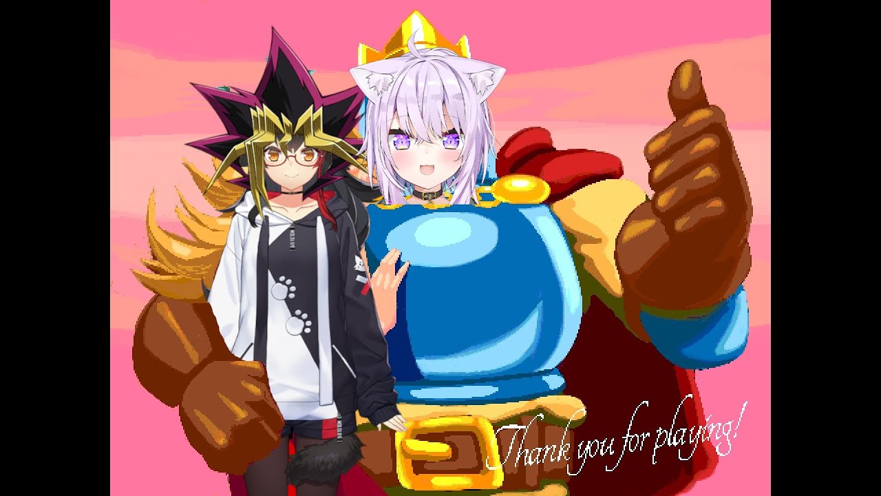 Okayu makes cute noises and talks Yugioh during Jump King (EN subs)
