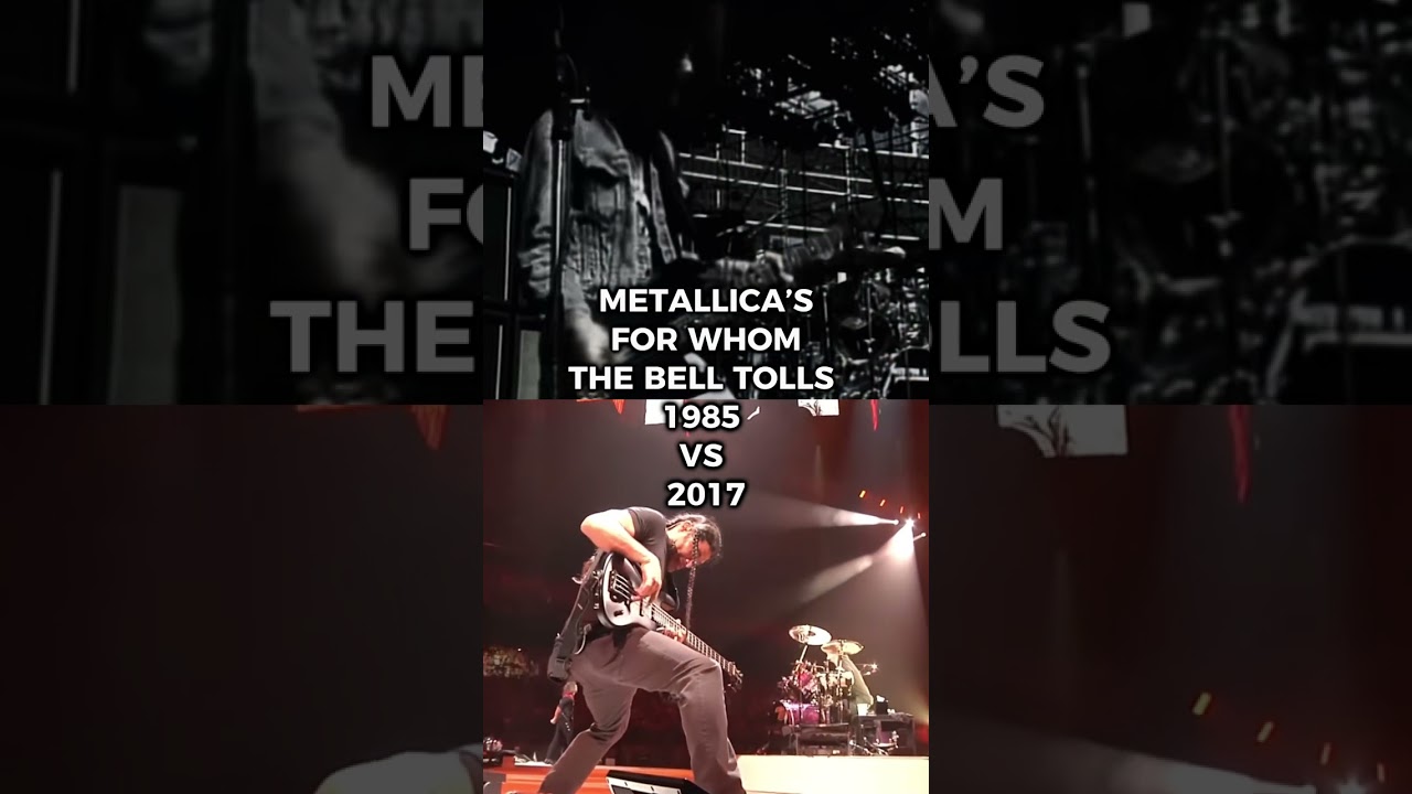 METALLICA&rsquo;S FOR WHOM THE BELL TOLLS 1985 VS 2017 #metallica #metal #heavymetal #forwhomthebelltolls