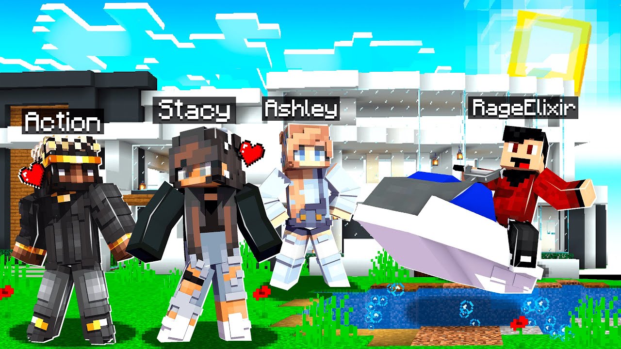WE WENT ON A DOUBLE DATE IN MINECRAFT!