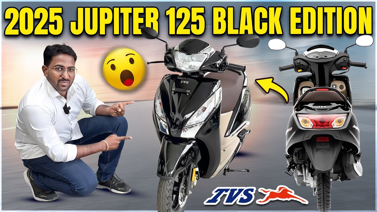 TVS Jupiter 125 Sparkling Black Launched! | New Look, Features & Price Revealed 🛵✨