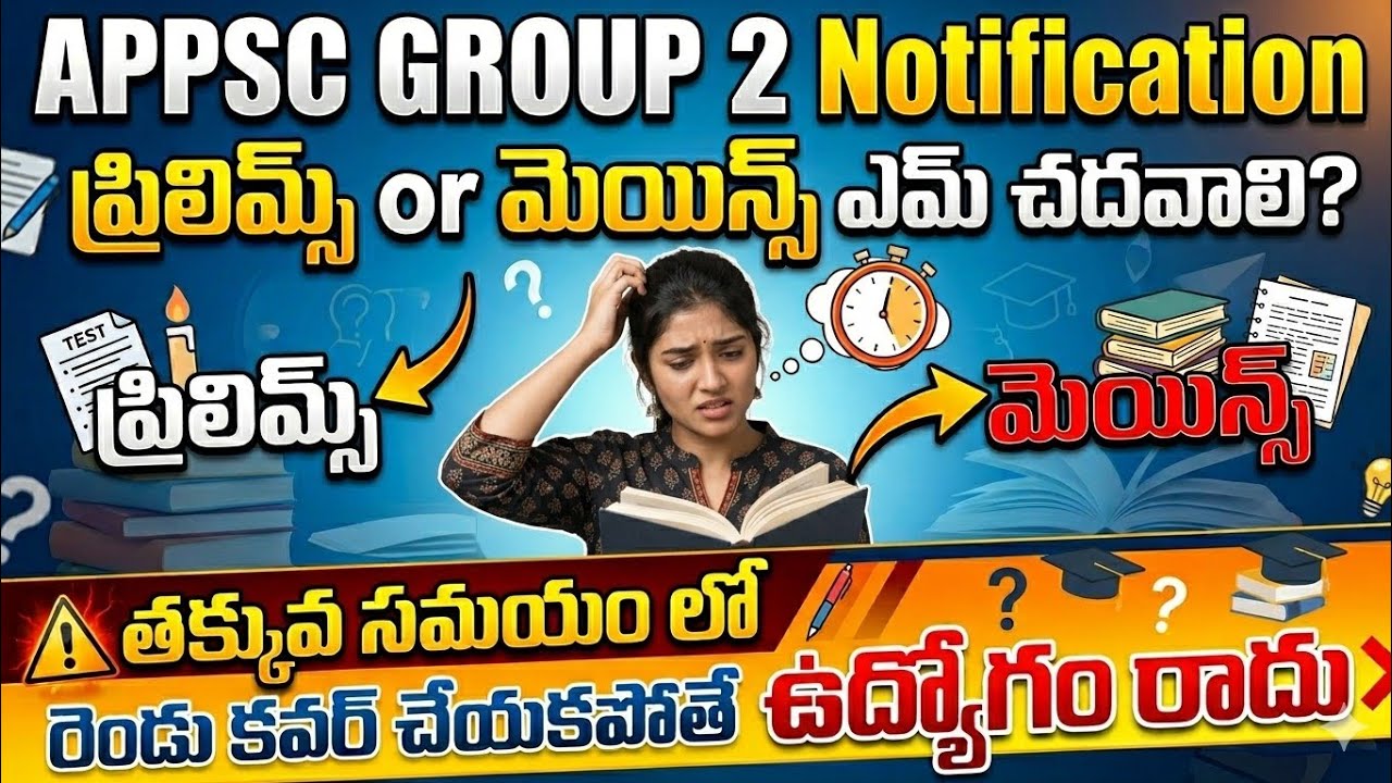 90% Students చేసే Biggest Mistake 😳 |APPSC GROUP 2  - Prelims vs Mains Strategy&rdquo; #appscgroup2