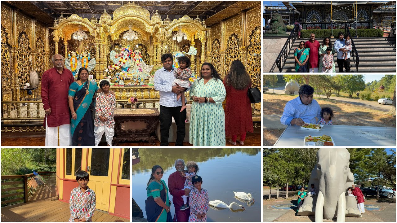 Family Trip Started-Largest ISKON Temple in America|ISKON Vrindavan Temple in West Virginia USA