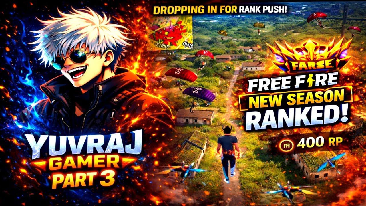 FREE FIRE BR New Season Gameplay 🔥 | Rank Push Walkthrough (Part 3)