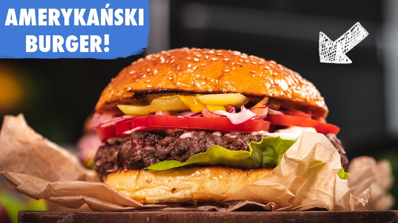 Prawdziwy AMERYKAŃSKI BURGER z grilla krok po kroku! | Przepis UMAMI