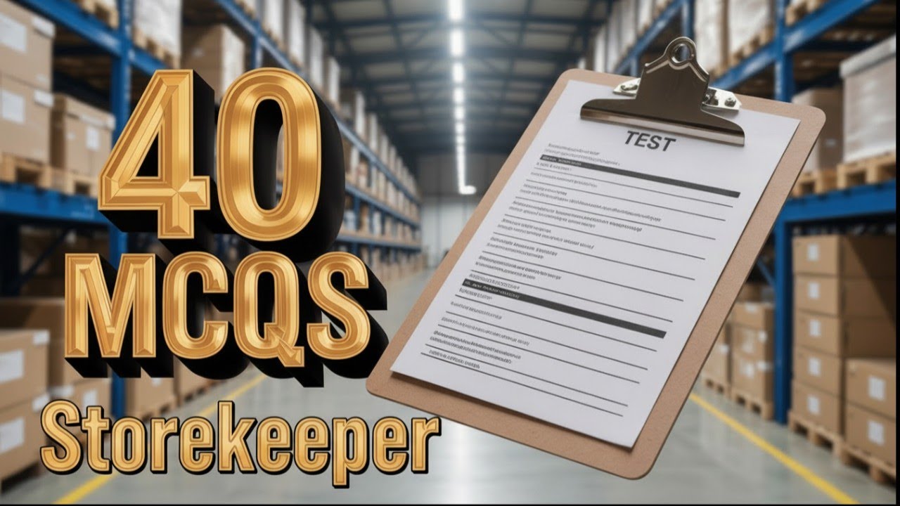Storekeeper MCQs for Government Jobs 2025 | ETEA, NTS, PPSC, FPSC