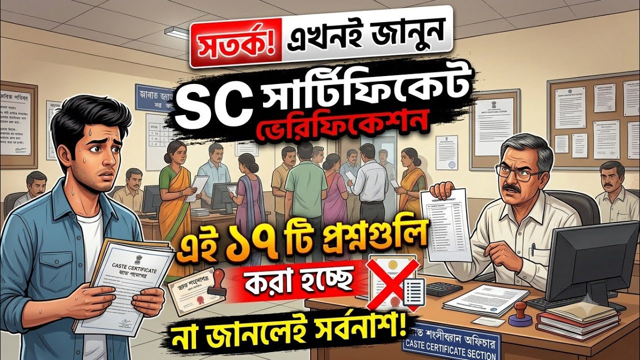 SC Certificate Verification in West Bengal | Verification in West Bengal Online | SC Card #sccert...