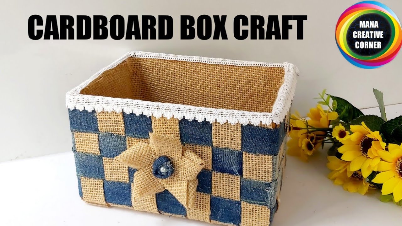 How to reuse Cardboard boxes as storage organizers/ cardboard box craft/Best out of waste craft idea
