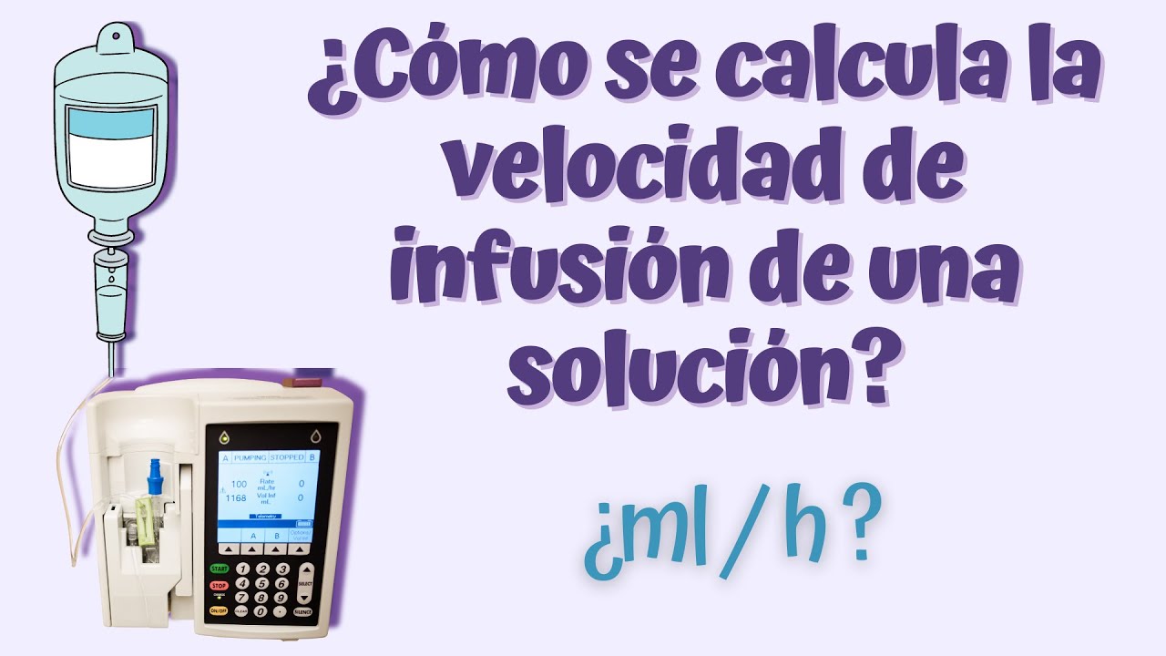 ¿Cómo calcular la velocidad de goteo en una infusión? | Calcular ml / h | Fácil 💧