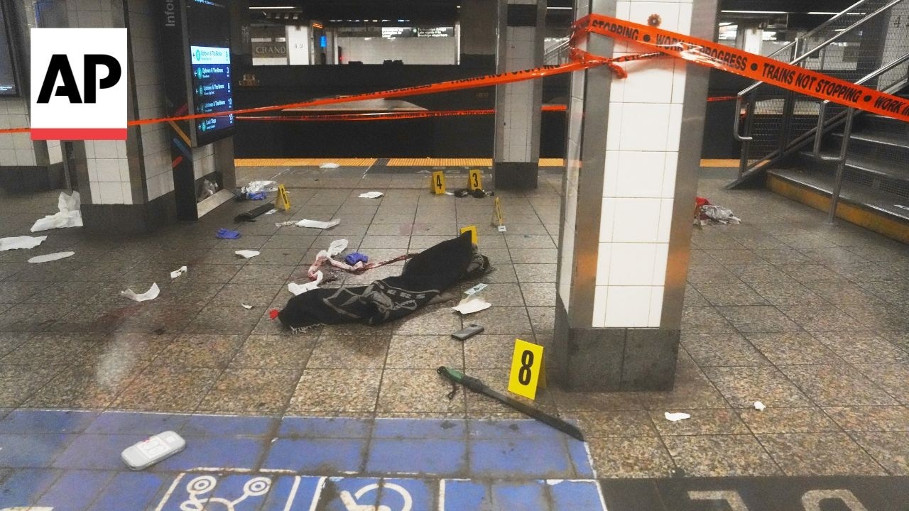 3 injured in New York subway stabbings as officers kill knife-wielding man