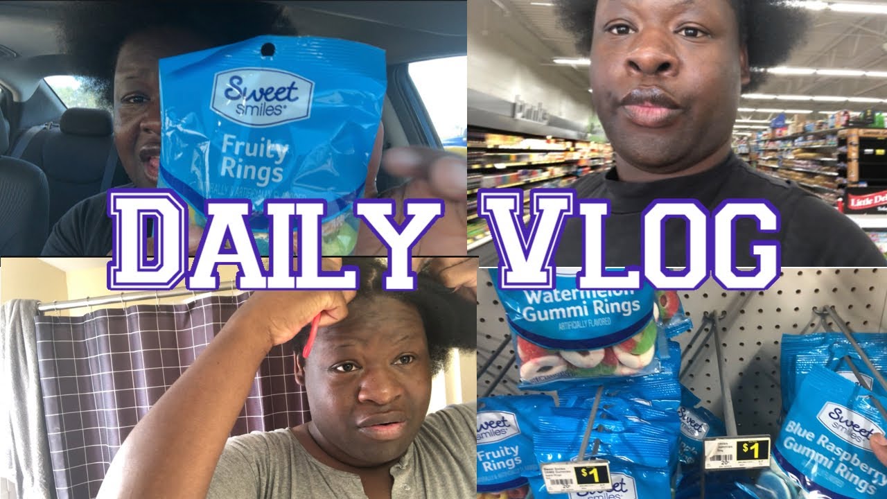 VLOG: just a laid back day in my life, minding my business, trying new candy, getting my hair right 