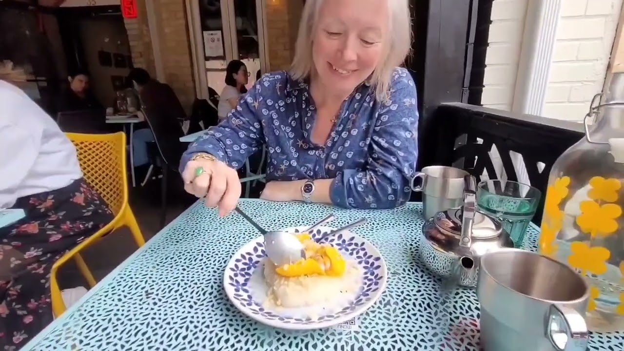 Amazing mango & sticky rice dessert at the Koh Lipe Thai Kitchen in Toronto